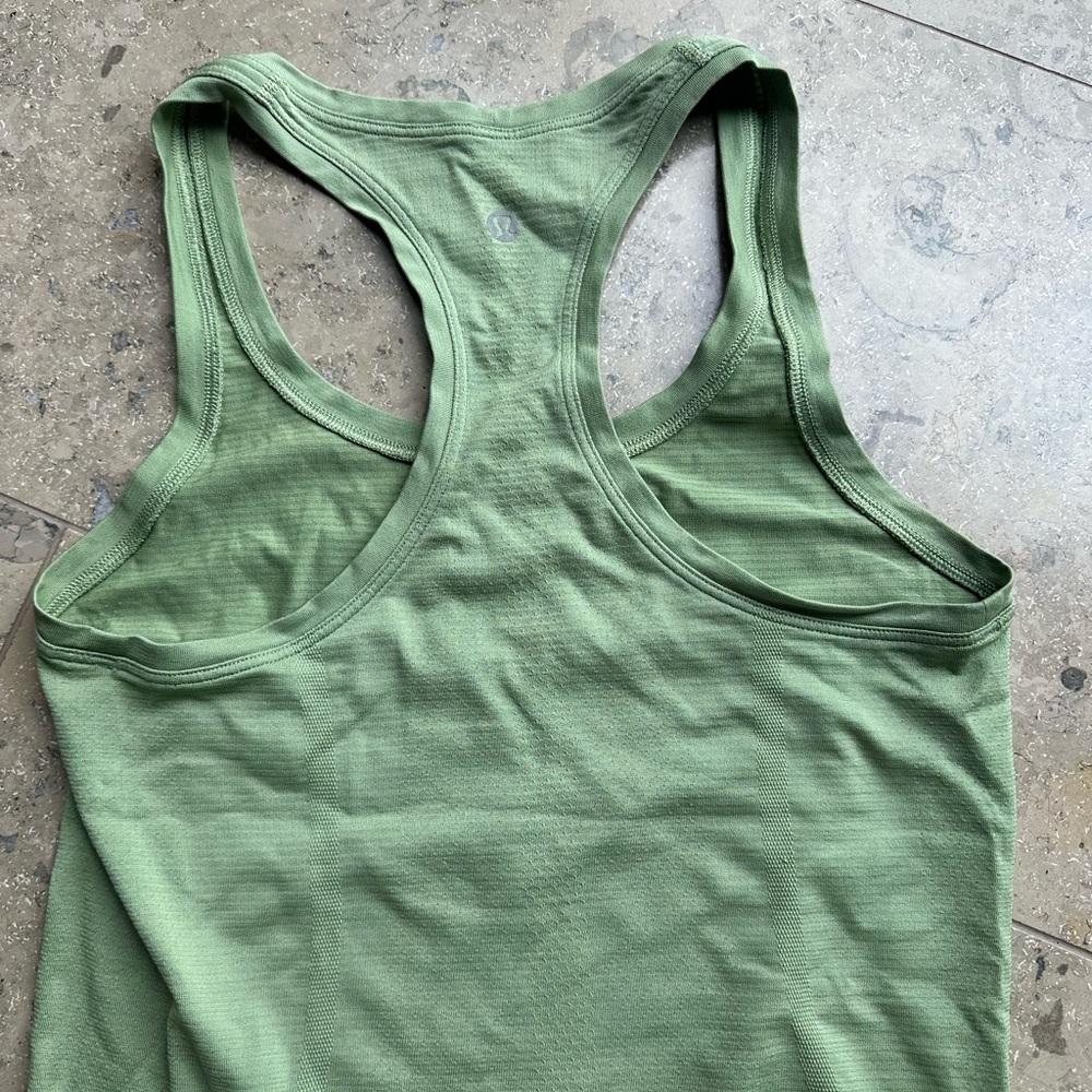 lululemon athletica Green Racerback Tank Top